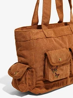 Mushroom Brown Corduroy Shoulder Bag