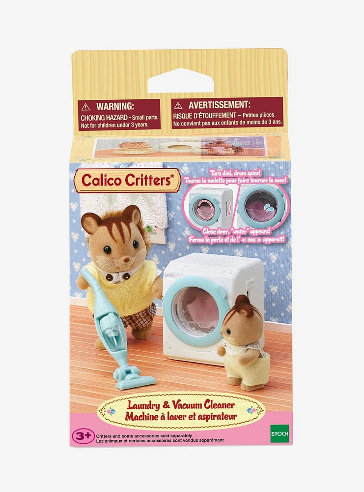 Calico Critters Laundry & Vacuum Cleaner Set