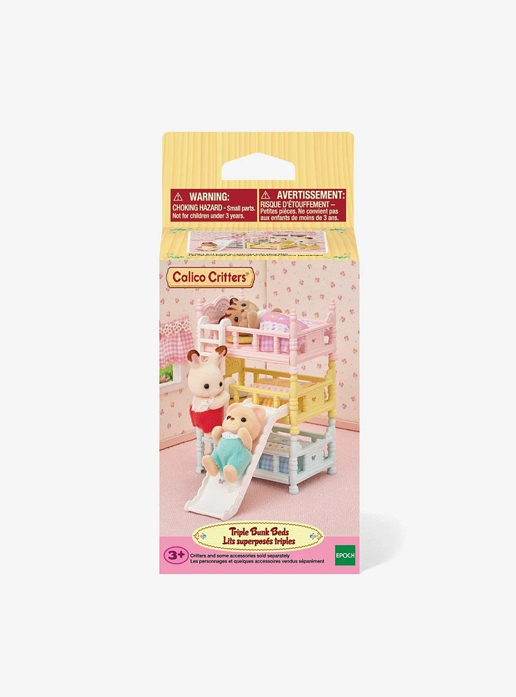 Calico Critters Triple Bunk Beds Set