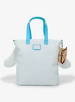 Loungefly Sanrio Cinnamoroll Sherpa Figural Tote Bag with Coin Purse