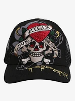 Ed Hardy Love Kills Skull Trucker Hat