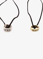 Supernatural Bitch & Jerk Bestie Necklace Set