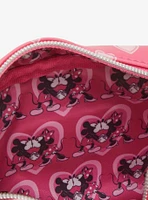 Loungefly Disney Mickey & Minnie Mouse Hearts Allover Print Cosmetic Bag - BoxLunch Exclusive