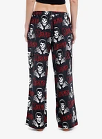 Misfits Crimson Ghost Allover Print Cargo Girls Pajama Pants