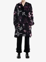 Ghost Icons Fuzzy Oversized Hoodie