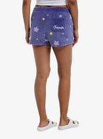 Chococat Stars Sherpa Girls Lounge Shorts