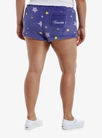 Chococat Stars Sherpa Girls Lounge Shorts Plus