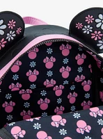 Loungefly Disney Minnie Mouse Floral Ears Mini Backpack