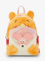 Loungefly Disney Winnie the Pooh Love Letter Faux Fur Figural Mini Backpack