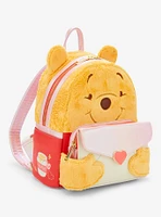 Loungefly Disney Winnie the Pooh Love Letter Faux Fur Figural Mini Backpack