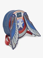 Loungefly Marvel Captain America: Brave New World Wing Shield Figural Crossbody Bag