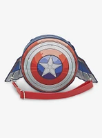 Loungefly Marvel Captain America: Brave New World Wing Shield Figural Crossbody Bag