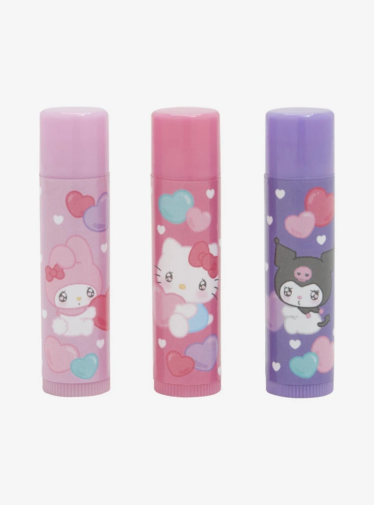 Hello Kitty And Friends Pastel Heart Lip Balm Set