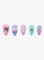 Hello Kitty And Friends Pastel Hearts Faux Nail Set