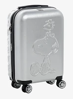 FUL Peanuts Snoopy & Woodstock Silver Suitcase