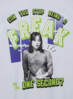 Beetlejuice Astrid Portrait Women's Cropped Ringer T-Shirt - BoxLunch Exclusive