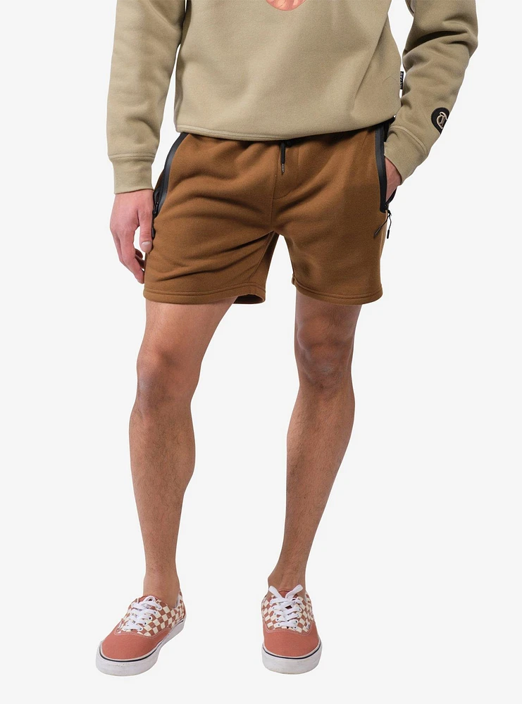 Toffee Seal Zip Pocket Short