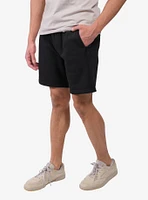 Black Zip Pocket Fleece Short