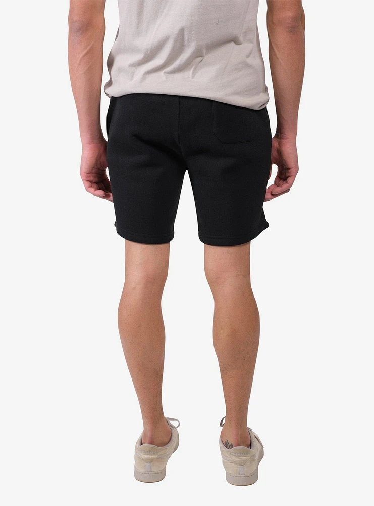 Black Zip Pocket Fleece Short