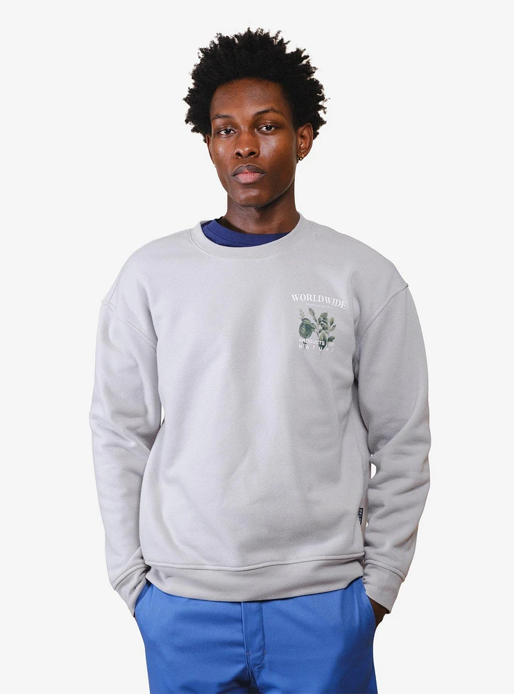 Thank You Have a Nice Day Pearl Blue Crew Neck Sweatshirt