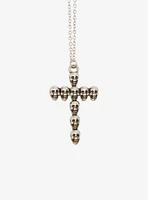 Social Collision Heart Skull Cross Necklace Set