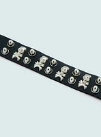 Social Collision Skull Vinyl Cuff Bracelet