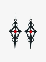 Social Collision Gothic Cross Drop Earrings