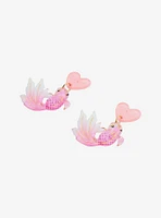 Sweet Society Heart Koi Fish Drop Earrings