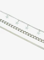 Social Collision Star Chain Layered Necklace