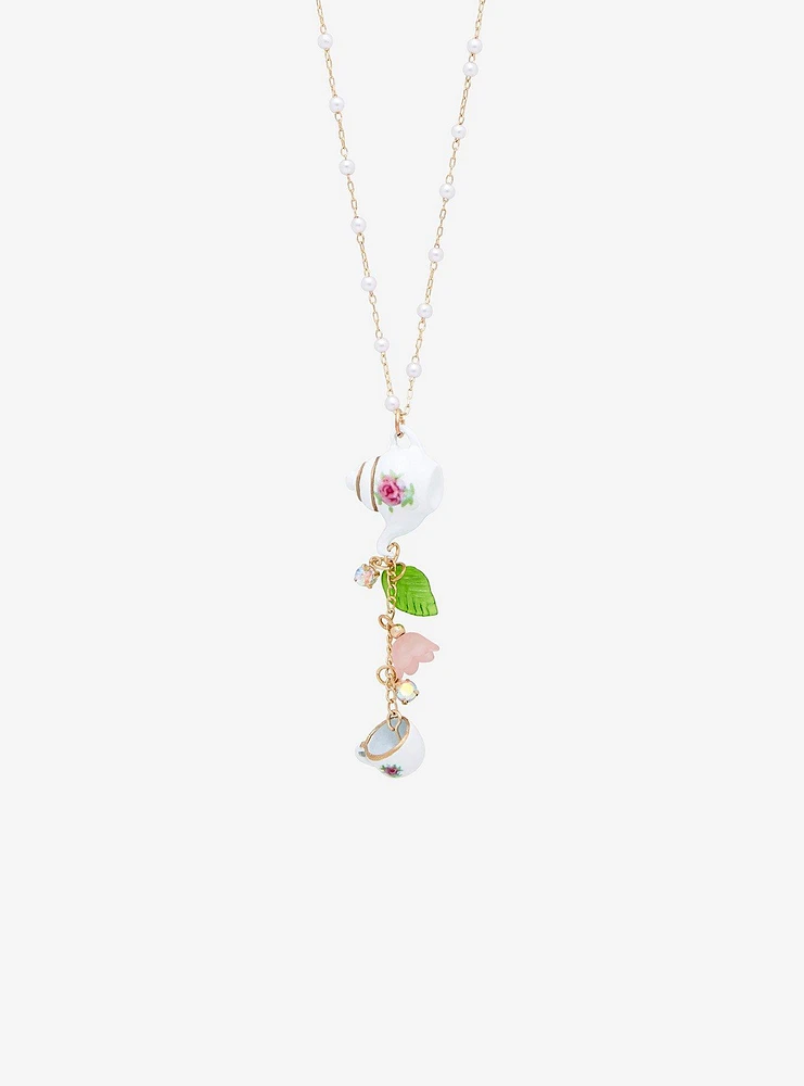 Sweet Society Floral Tea Necklace