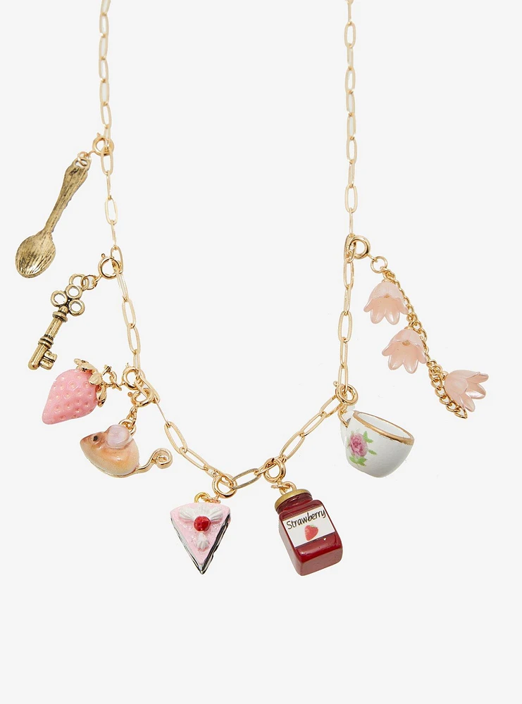 Sweet Society Tea Party Charm Necklace