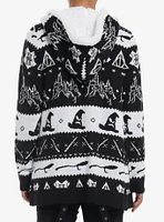 Harry Potter Icons Fair Isle Sherpa Girls Cardigan