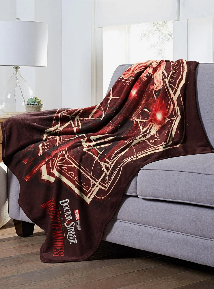 Marvel Dr. Strange Red Scarlett Silk Touch Throw Blanket