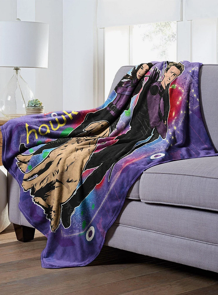 Marvel Hawkeye Holiday Hawkeye Silk Touch Throw Blanket