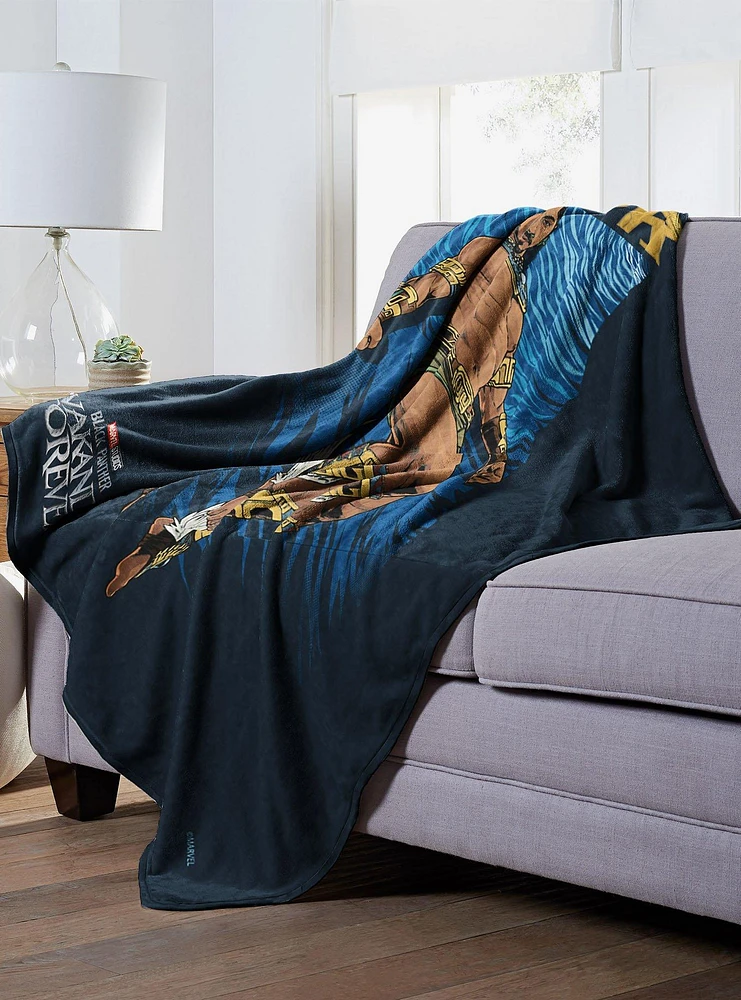 Marvel Black Panther Blanket Namor Silk Touch Throw