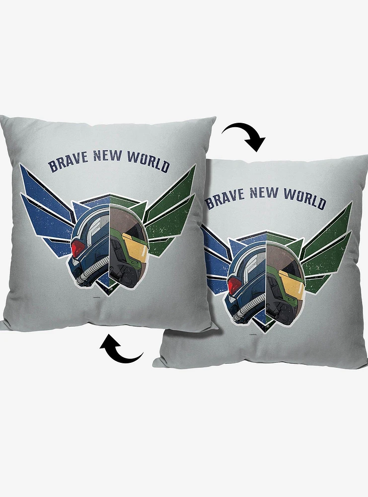 Marvel Captain America Brave New World Printed Throw Pillow