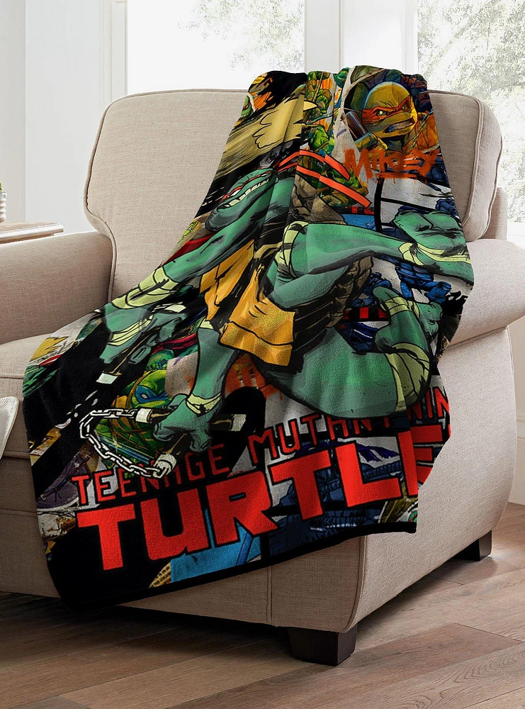 Teenage Mutant Ninja Turtles Flyin Mikey Micro Raschel Throw