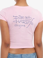 Ed Hardy Dragon Pink Girls Baby T-Shirt