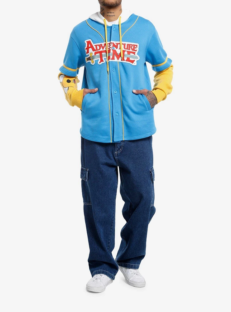 Adventure Time Finn Jake Jersey Twofer Hoodie