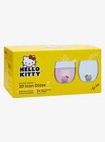 JoyJolt Sanrio Hello Kitty & Mimmy 3D Heads Glass Set