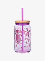 JoyJolt Sanrio My Melody Glass Tumbler and Straw