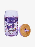 JoyJolt Sanrio Kuromi Glass Tumbler and Straw