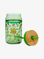 JoyJolt Sanrio Keroppi Glass Tumbler and Straw