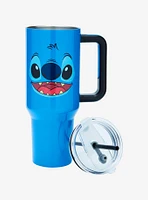 Disney Lilo & Stitch Face Straw Tumbler with Handle