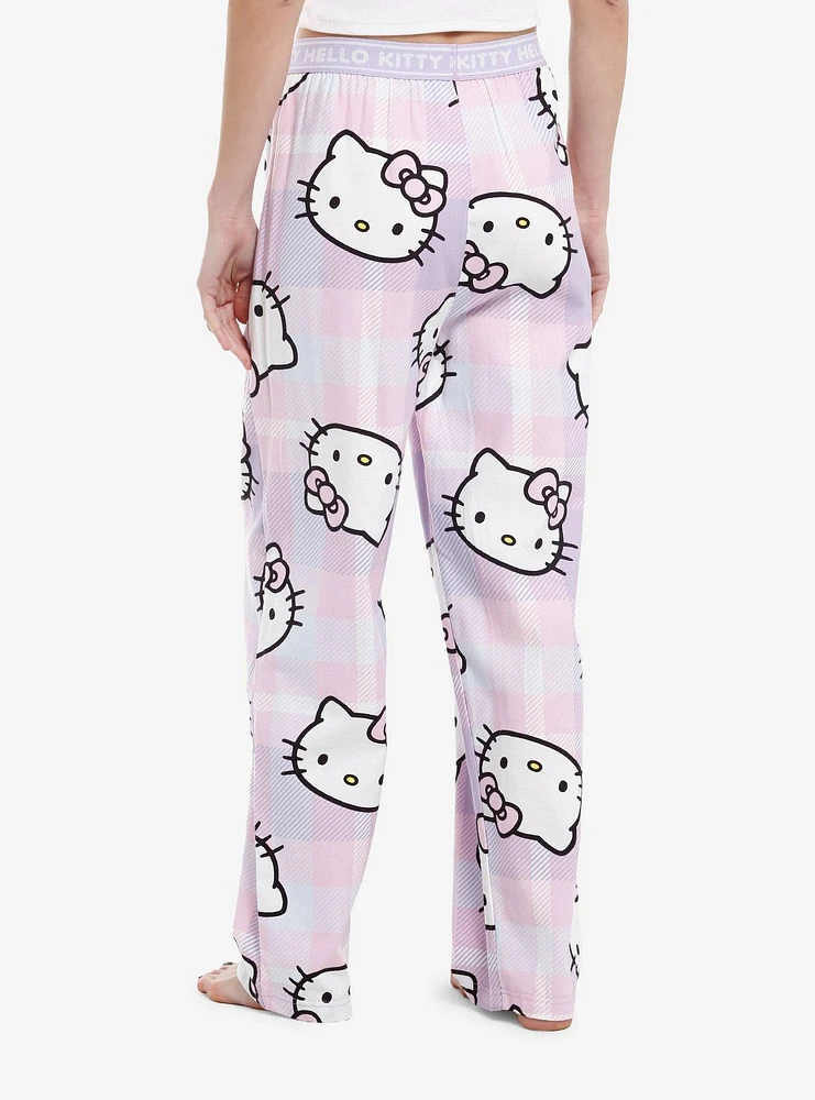 Hello Kitty Plaid Pajama Pants