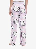 Hello Kitty Plaid Pajama Pants