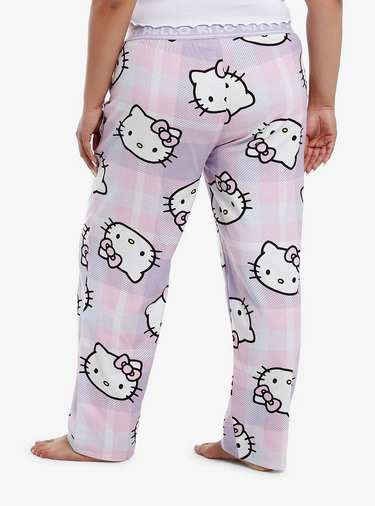 Hello Kitty Plaid Pajama Pants Plus