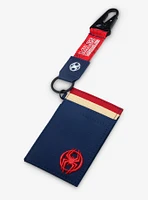 Marvel Spider-Man: Into the Spider-Verse Miles Morales Cardholder with Carabiner - BoxLunch Exclusive