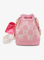 Sailor Moon Pink Checkered Bucket Crossbody Bag — BoxLunch Exclusive