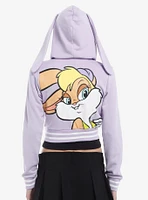 Looney Tunes Lola Bunny 3D Ears Girls Crop Hoodie